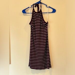 Light burgundy with white stripes